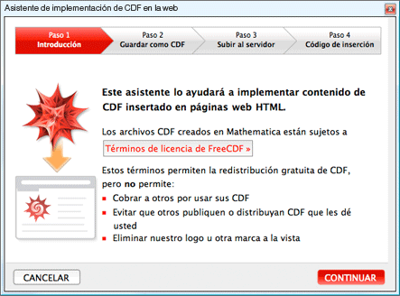 Asistente de implementación de CDF para internet Asistente de implementación de CDF para internet