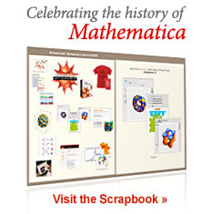 Celebrating the history of Mathematica... Visit the Scrapbook