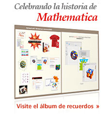 Celebrando la historia de Mathematica... Visite el �lbum de recuerdos