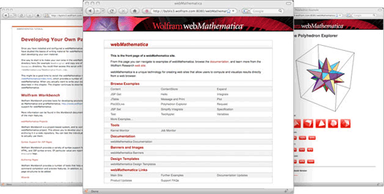 webMathematica front page