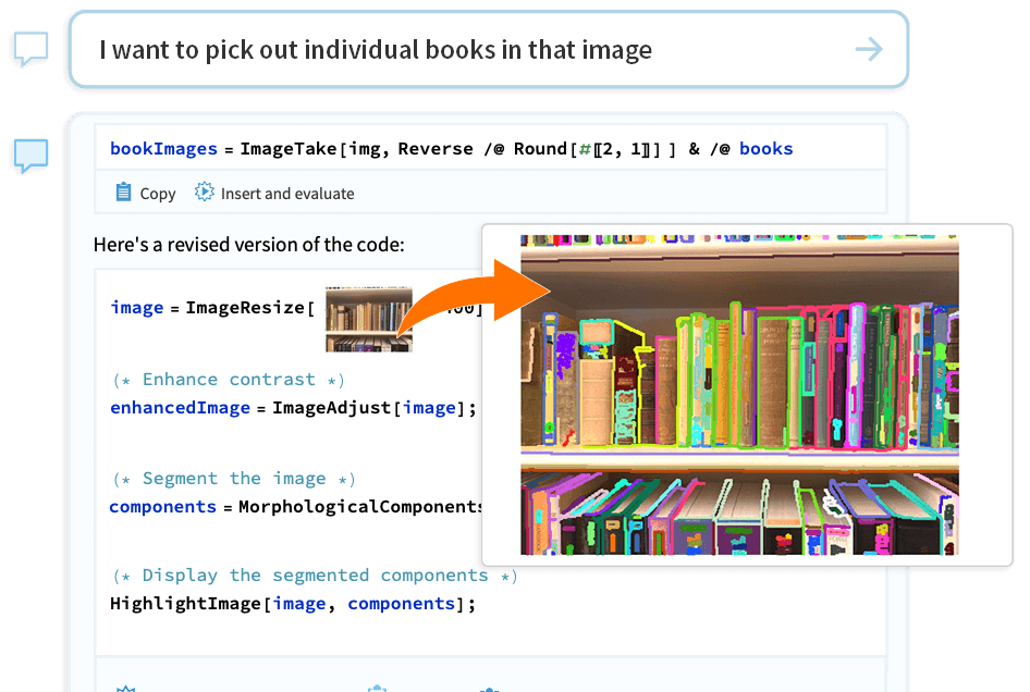 I want to pick out individual books in that image
