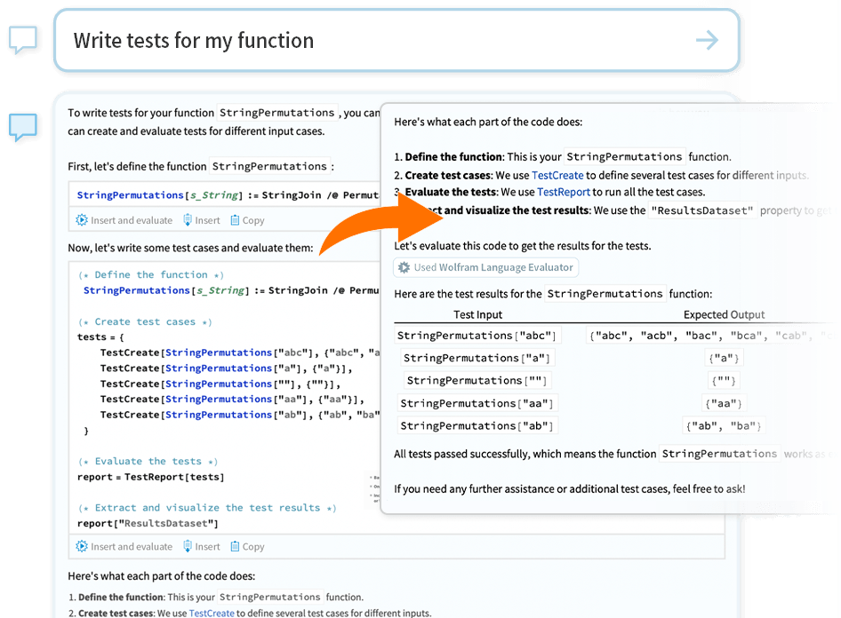 Write tests for my function
