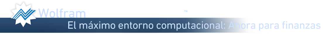 Wolfram Finance Platform—El máximo entorno computacional: Ahora para finanzas