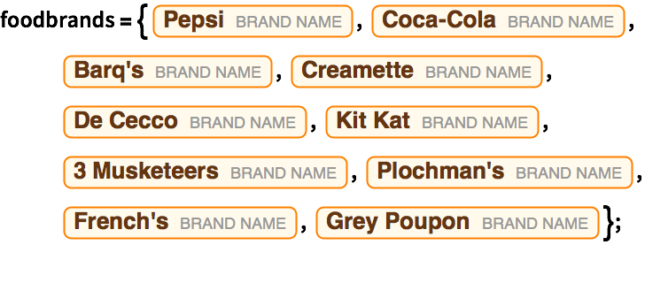 food brand names