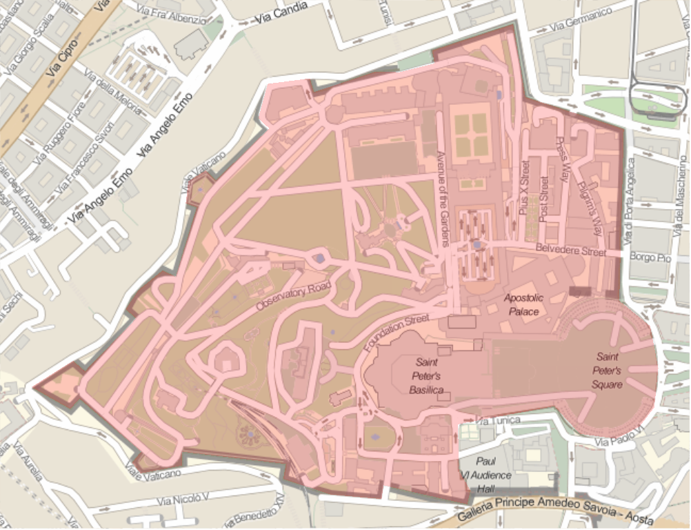 Maps Of Vatican City New In Wolfram Language 12