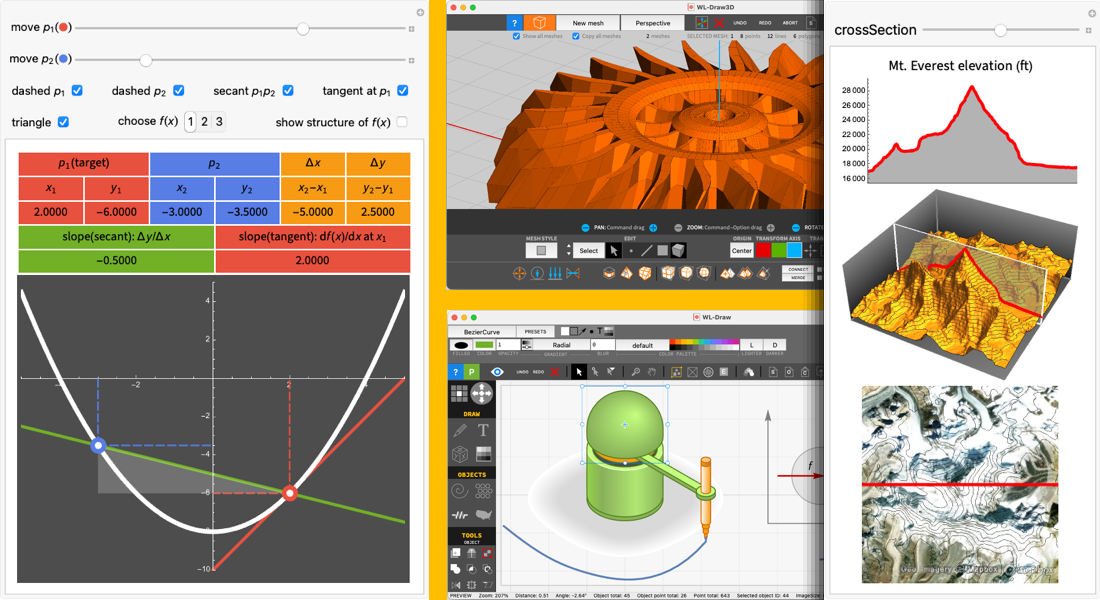 Wolfram Interfaces de usuario: Create Interactive GUIs