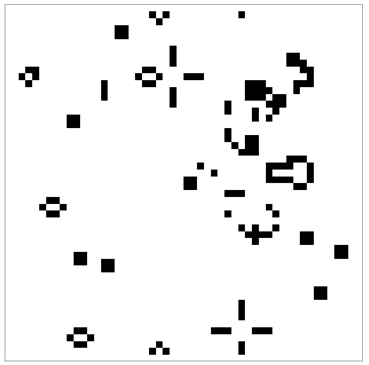 Rules of Conway's Game of Life.