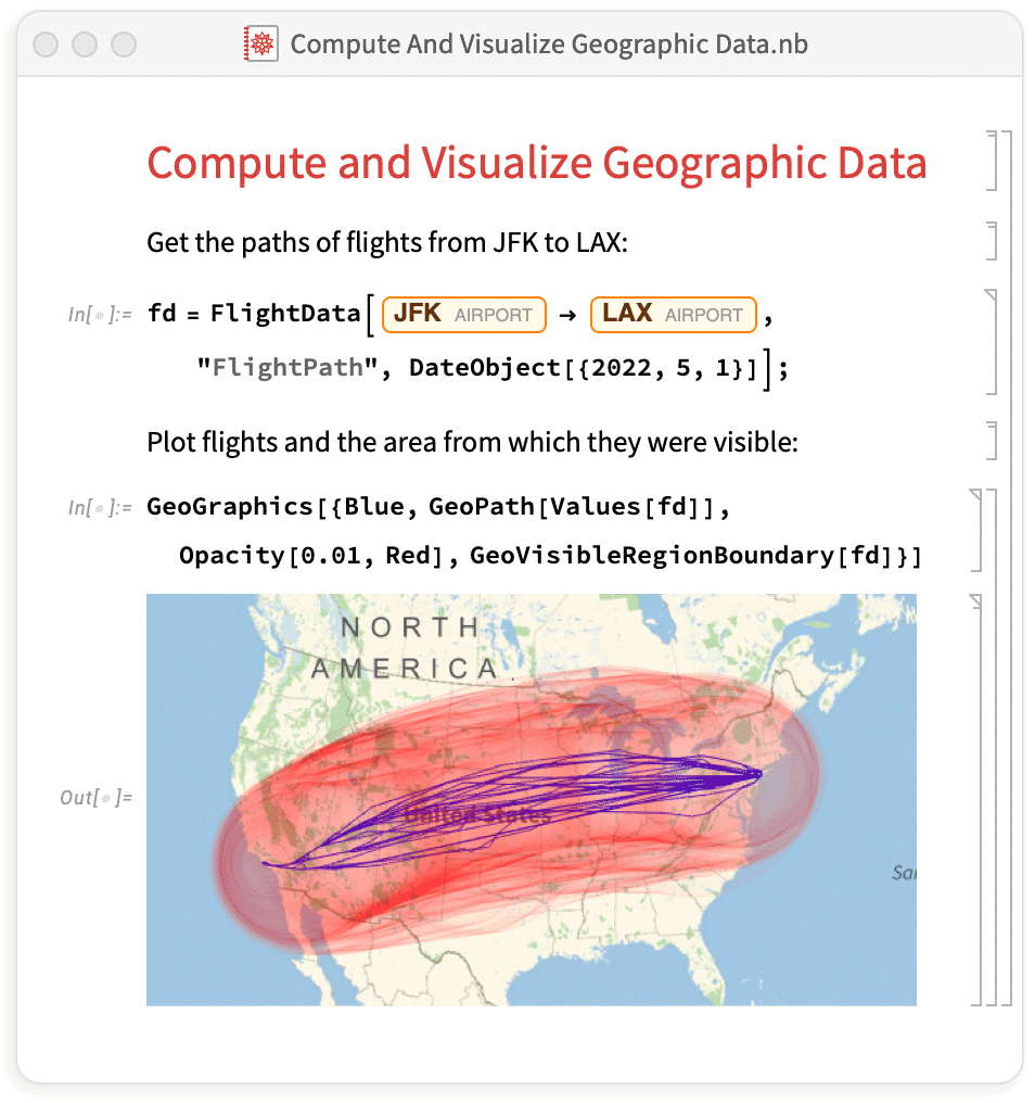 Compute and Visualize Geographic Dataノートブック