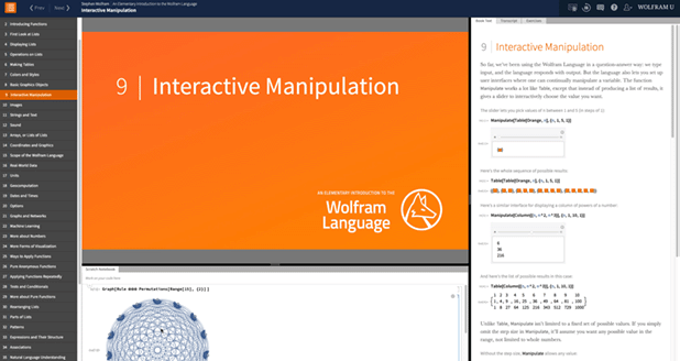 Elementary Introduction to the Wolfram Language course
