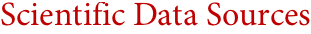 Scientific Data Sources Scientific Data Sources