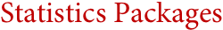 Statistics Packages Statistics Packages