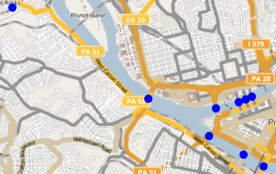 ピッツバーグの橋の地図 Mathematica 10の新機能