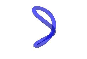 A pipe of radius 0.1 about a Viviani's window A pipe of radius 0.1 about a Viviani's window
