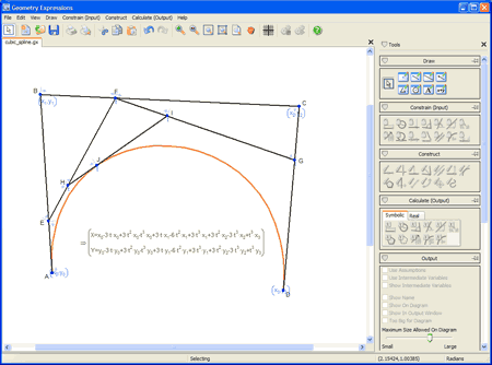 Cubic spline in Geometry Expressions