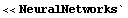 << NeuralNetworks`