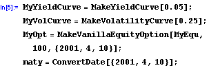 Input MakeYieldCurve